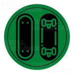 CUSTOMIIZED Skateboards Green Circle - CUSTOMIIZED