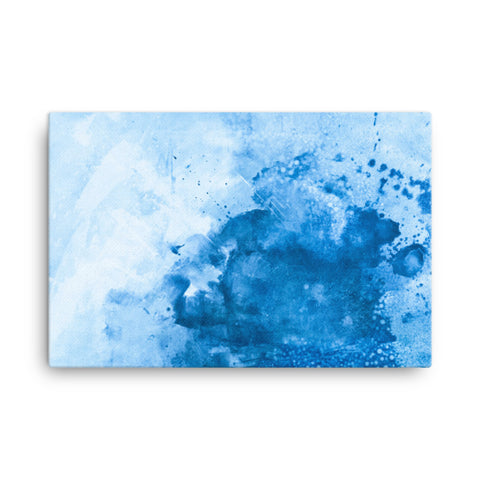 Canvas - Blue Grunge of Splash - CUSTOMIIZED