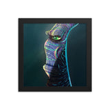 Framed Poster of and Alien by Christopher Mc Nicholl - CUSTOMIIZED