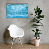 Canvas - Blue Wooden Wall - CUSTOMIIZED