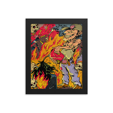 Add Fuel to the Fire - Framed Poster by Eli Ford