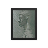 Framed Poster of An Ink Drawing of Man by Christopher Mc Nicholl - CUSTOMIIZED