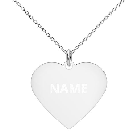 Engraved Heart Necklace - CUSTOMIIZED