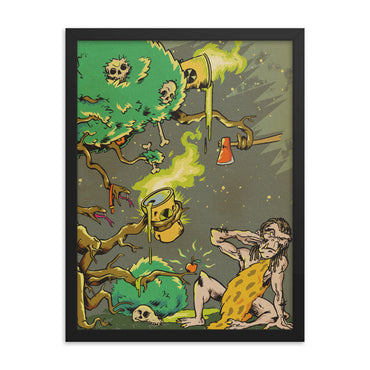 Barking up the Wrong Tree - Framed Poster by Eli Ford