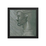 Framed Poster of An Ink Drawing of Man by Christopher Mc Nicholl - CUSTOMIIZED