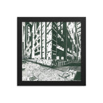 Framed Poster of The Dark City Streets by Christopher Mc Nicholl - CUSTOMIIZED