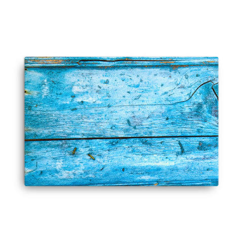 Canvas - Blue Wooden Wall - CUSTOMIIZED