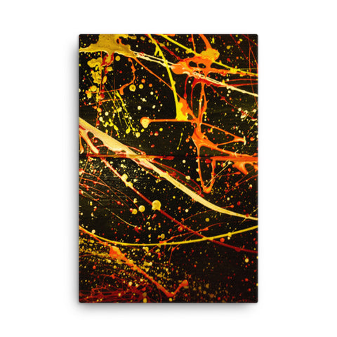 Canvas - Splattered Orange Expression - CUSTOMIIZED